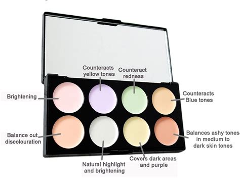 concealer and corrector.